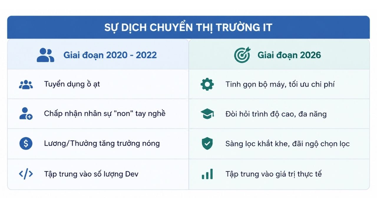 Thực trạng thị trường việc làm công nghệ thông tin năm 2026